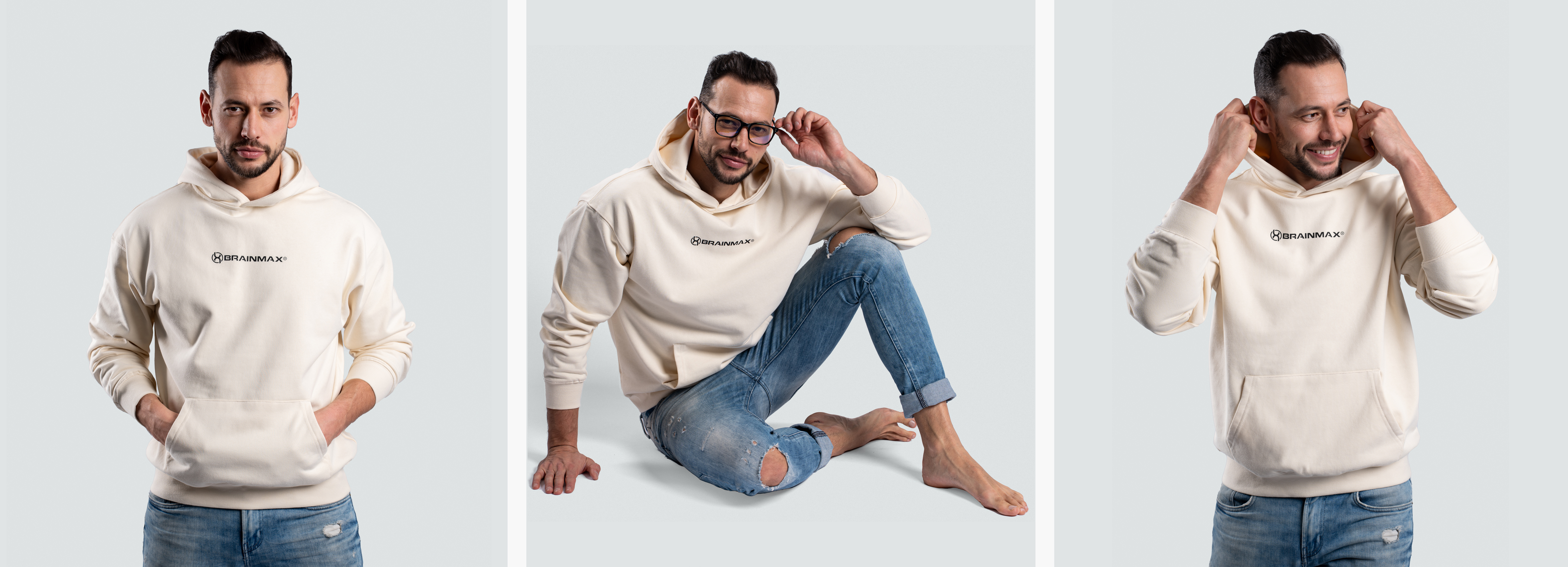 kremova mikina detail